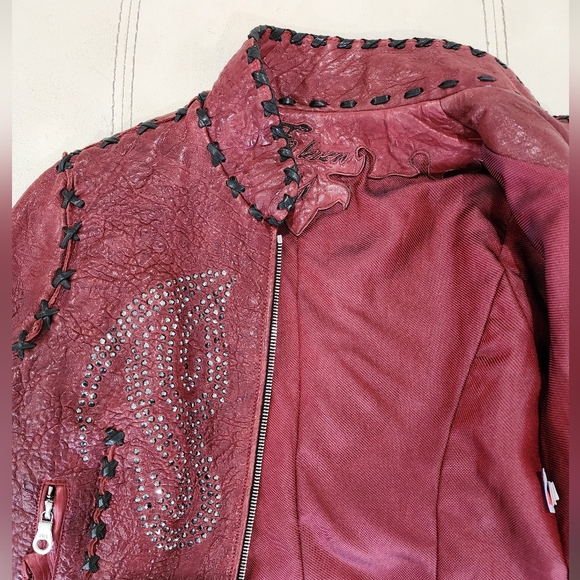 Eleven 11 Women's Custom Leather Jacket, sz Med - Picture 7 of 15
